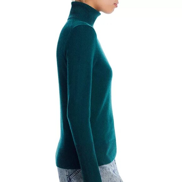 Charter Club Luxury 100% Cashmere Turtleneck Sweater in Teal Women's Sz XS - Picture 3 of 12